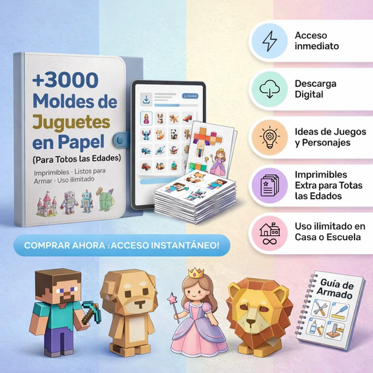 MegaPack  PaperCraft™ + Bonos con 60% de descuento solo por hoy