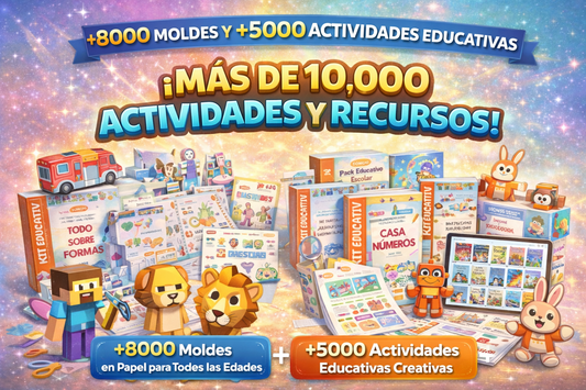 Más de 10000 actividades y recursos con 60% de descuento PAGANDO AHORA! MegaPack  Educativo™ + MegaPack  PaperCraft™
